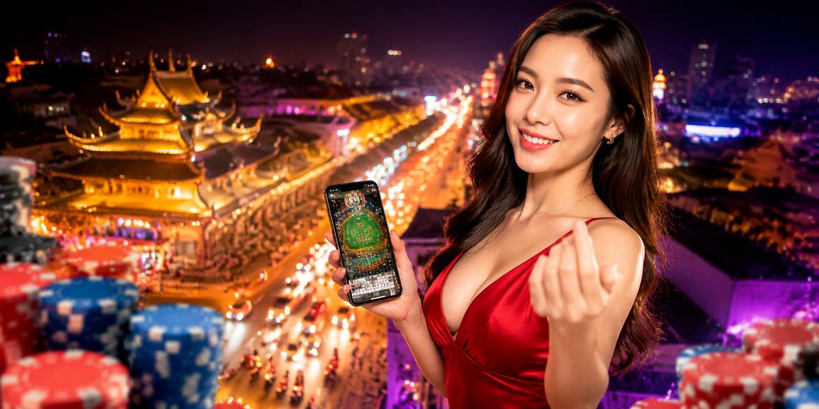 Màn hình cược thể thao neon tại Huế với giao diện tiếng Việt rực rỡ về đêm