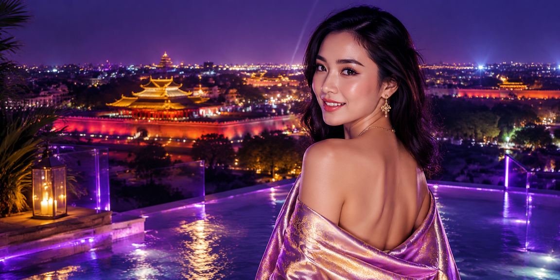 Ánh đèn neon chiếu sáng bàn cờ bài tại Huế trong không gian giải trí hiện đại